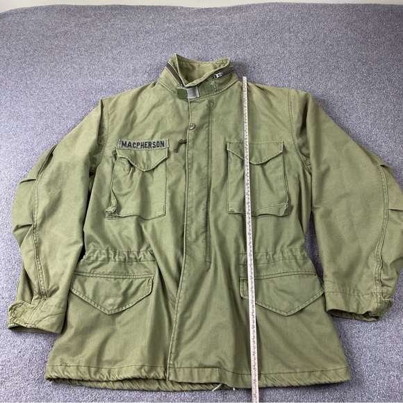 Vintage Military Coat Cold Weather Field Green Regular Fit Jacket Men’s Size L - Picture 15 of 16